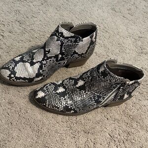Snakeskin Ankle Boots